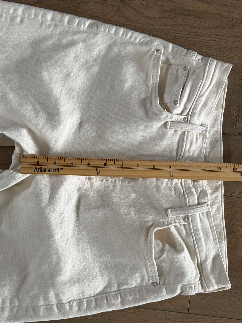 Mother The Rambler Zip Ankle Jeans Size 28 (6) Cream Puff Casual Neutral Preppy - Picture 13 of 15